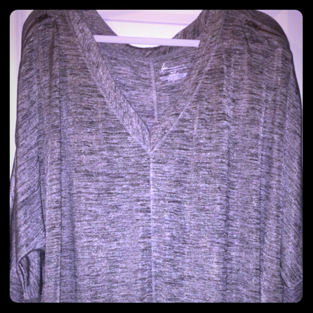 Lane Bryant-Sweatshirt-like Top with Zipper Detail